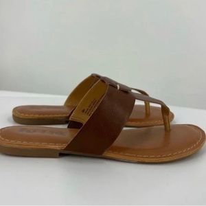 Korks by Kork Ease Dawn Thong Flat Sandals- Brown- Size 10 M